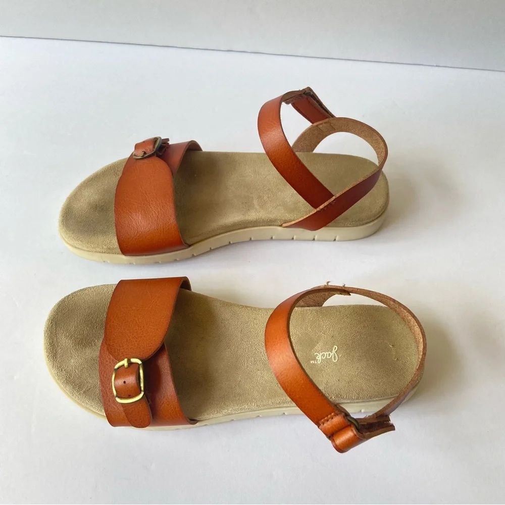 Cat & Jack Cognac Strap Sandals Kids Size 2